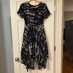 Black white anthropology dress.